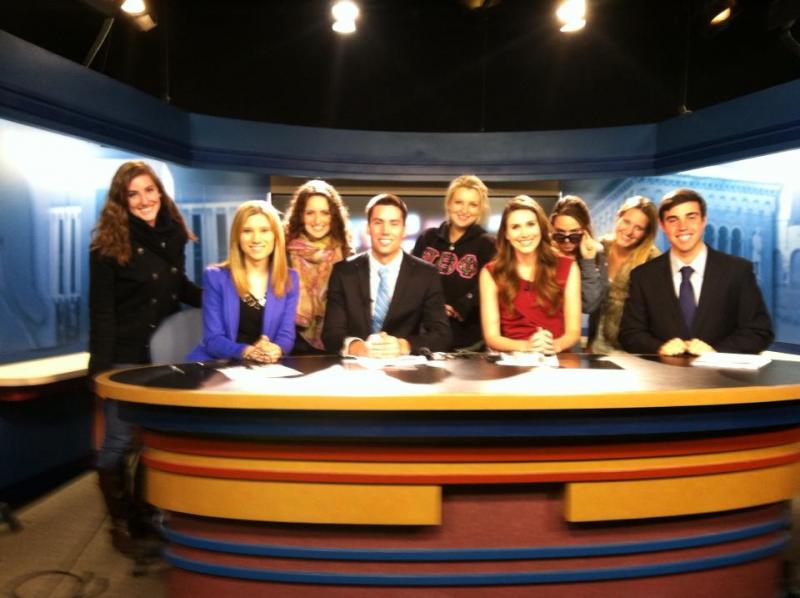 Team Monday anchors and producers.