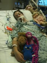 14-year-old Anais Fournier in in an induced coma.(Photo courtesy of the Fournier family)