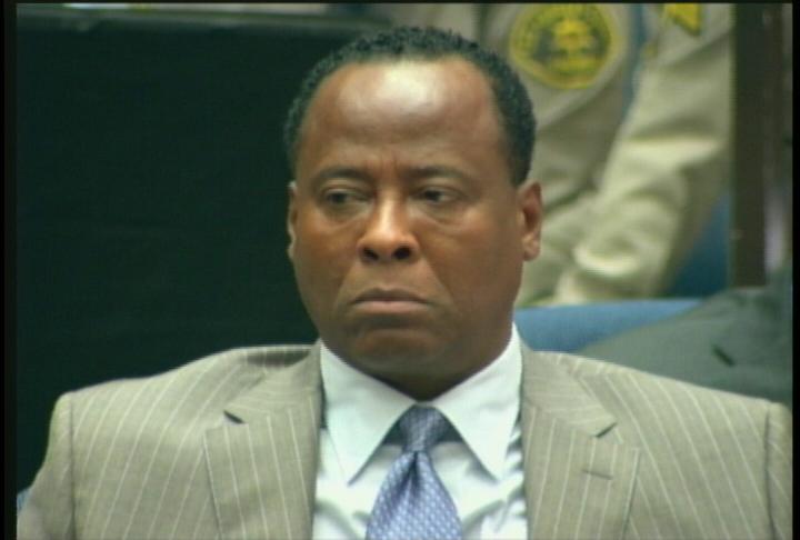 Conrad Murray during the second day of his involuntary manslaughter trial. (Photo by Annenberg TV News)