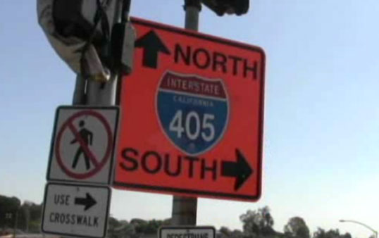 Both sides of the 405 freeway will be shut down during Carmageddon II. (Photo by ATVN)