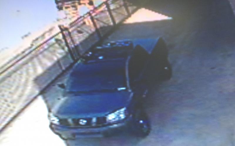 Dorner's suspected vehicle is a gray Nissan Titan with license plate # 8D83987. (Irvine Police Department)