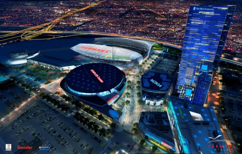 Among AEG's priority projects, according to new CEO Dan Beckerman, is the planned Farmer's Field stadium next to L.A. Live. (AEG)