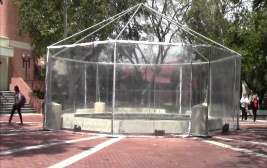 Many fountains on campus have been drained of water (Photo by ATVN)