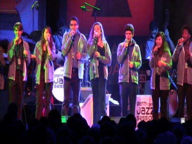 Local high School students perform at Wednesday's Grammy Camp. (Photo courtesy ATVN)