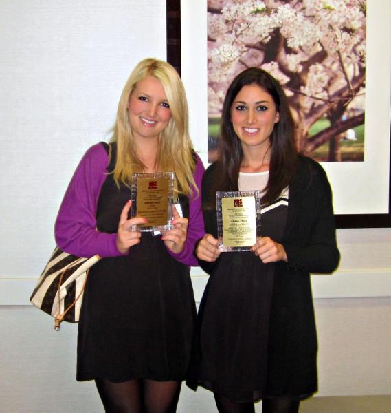 Executive Producers Bronte Lawson Turk and Emily Shapiro hold the Grand Prize trophies. (Bronte Lawson/ATVN)