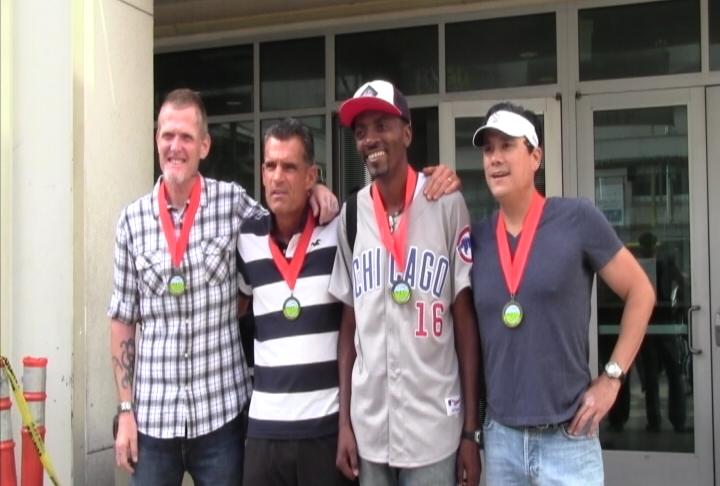 The group helps men recover from drug and alcohol addiction. (Michelle Bergmann / ATVN)