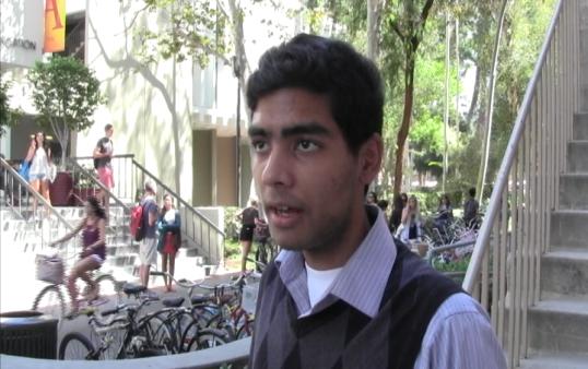 USC student Adeel Mohammadi says he's worried about the global impact of the video (Photo by ATVN).