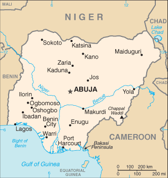 The two Americans were reportedly kidnapped off the coast of Nigeria in the Gulf of Guinea. (Wikimedia Commons)