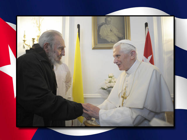Pope Benedict XVI met with former Cuban leader Fidel Castro during his trip to Cuba Wednesday (Photo courtesy AP).