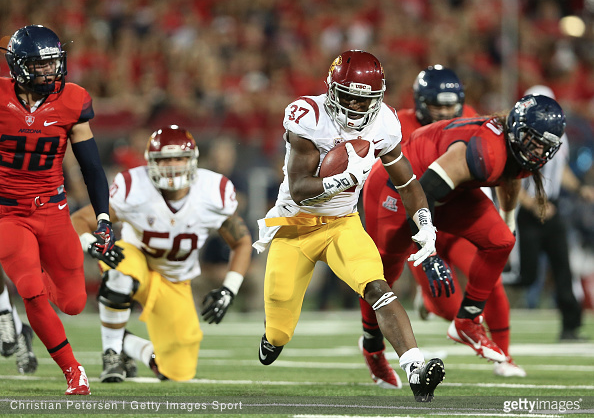 Buck Allen registered a carrer-high 205 rushing yards in Saturday's thriller over Arizona (Christian Petersen | Getty Images)
