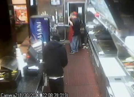 Police are still searching for a man who robbed a local restaurant (photo courtesy of LAPD YouTube)