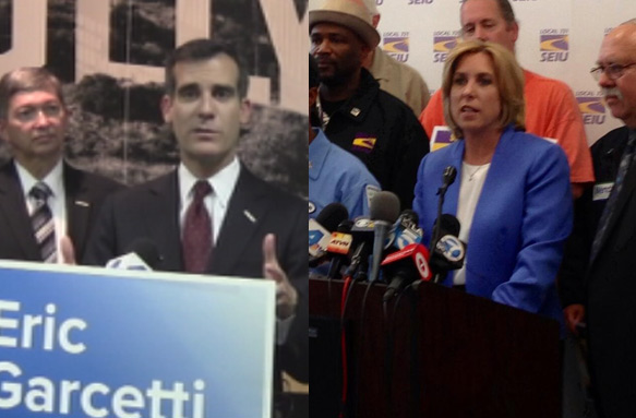 Mayoral run-off candidates Eric Garcetti and Wendy Greuel will debate at USC Keck School of Medicine.