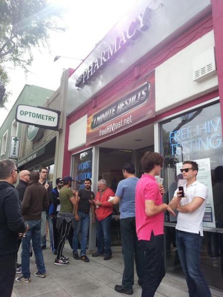 AHF Pharmacy in West Hollywood is offering free vaccinations. (Vicki Chen/ATVN)