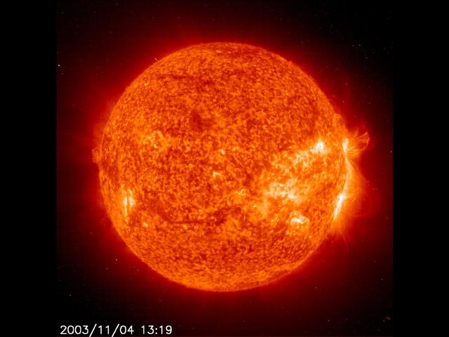 The solar storm is on pace to hit Earth late Wednesday night. (Photo courtesy AP)