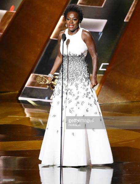 Viola Davis becomes the first person of color to ever receive the Emmy award for Outstanding Lead Actress in a Drama (Getty Images/ Film Magic)