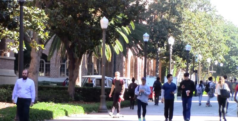 Despite the drought, there has been no change in the amount of greenery on USC campus