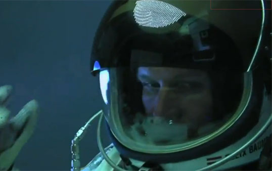 Austrian daredevil Felix Baumgartner. (Photo courtesy Red Bull/Youtube)