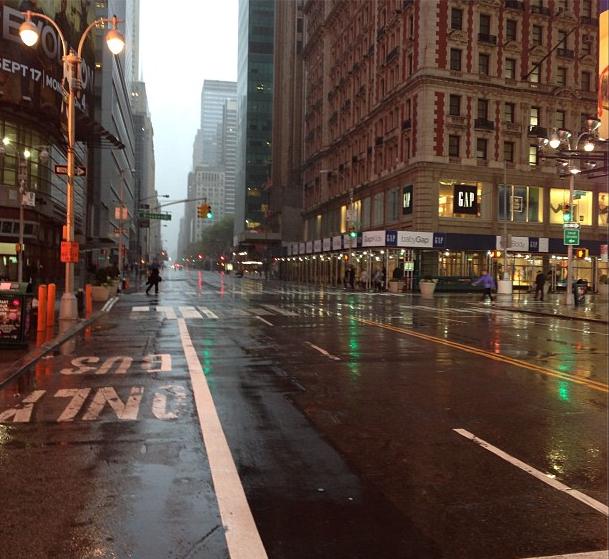 New York has slowly gained back power after Sandy hit last week (Courtesy of Instragram user @notsam).