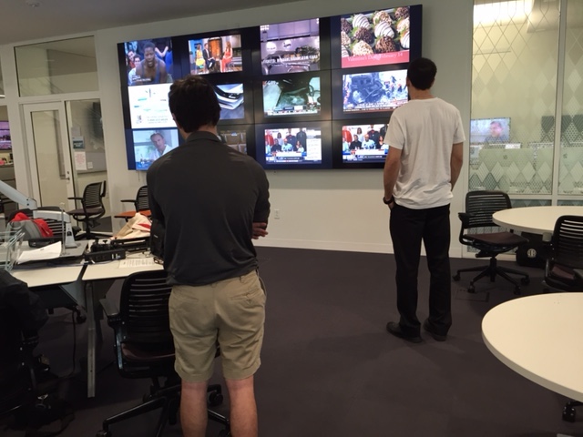 Media Center students take in the Signing Day action.