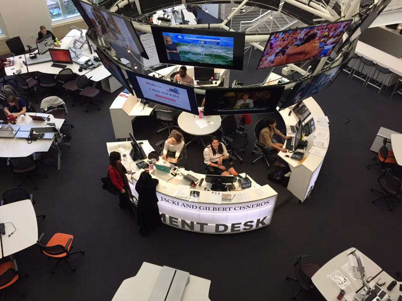 The Julie Chen/Leslie Moonves and CBS Media Center. (Fernando Hurtado/Annenberg Media Center)