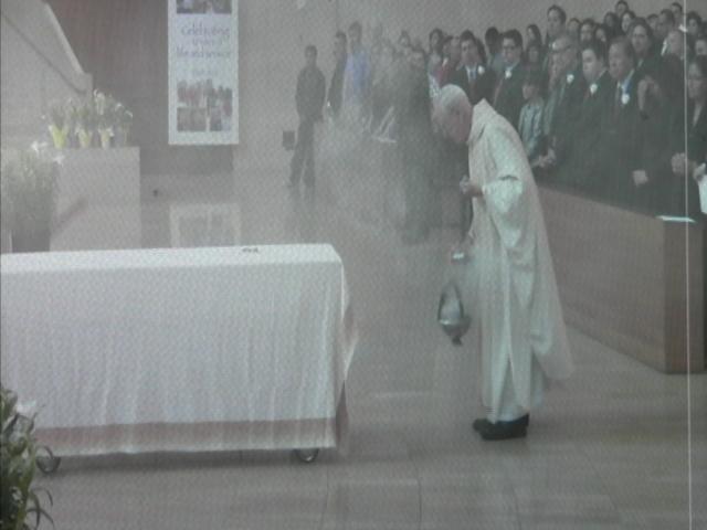 Castro's Funeral was held at the Cathedral of Our Lady of the Angels (Kate Flexter/ATVN)