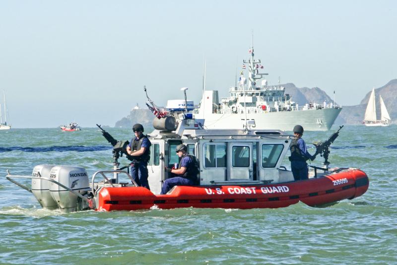 The anti-terrorism software used at the ports of Long Beach and Los Angeles was developed by USC computer scientist Milind Tambe. (U.S. Coast Guard)