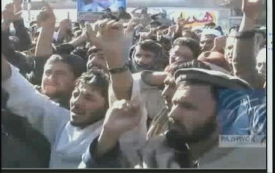 Protests erupt throughout Afghanistan. (Photo courtesy of CNN)