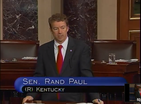 Sen. Rand Paul spoke on the Senate floor for almost 13 hours. (YouTube) 