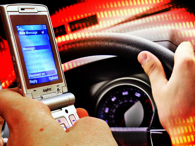 Electronics distract drivers (Photo courtesy AP)