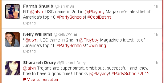 Students react to Party School ranking on Twitter. Students react to Party School ranking on Twitter.