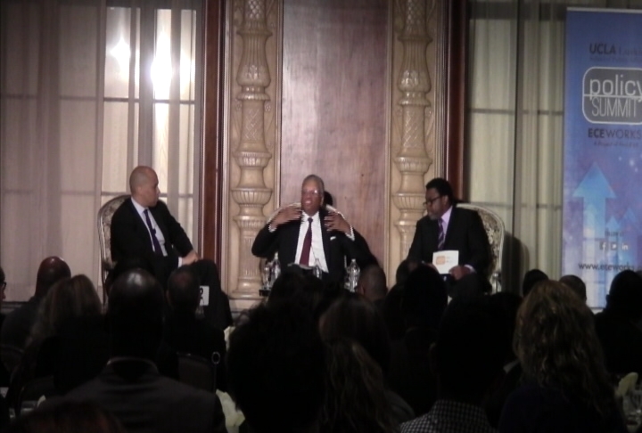 The summit included guest speakers Mayor Corey Booker and Alfred E. Osborne. (ATVN)