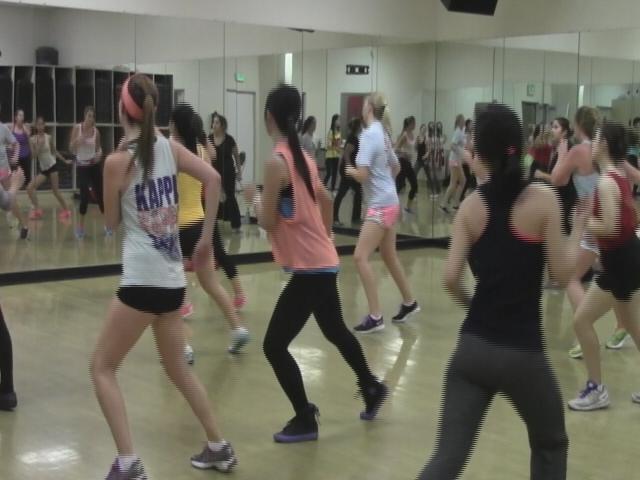 Zumba is a fun cardio work out. (Michelle Nadjar, ATVN)