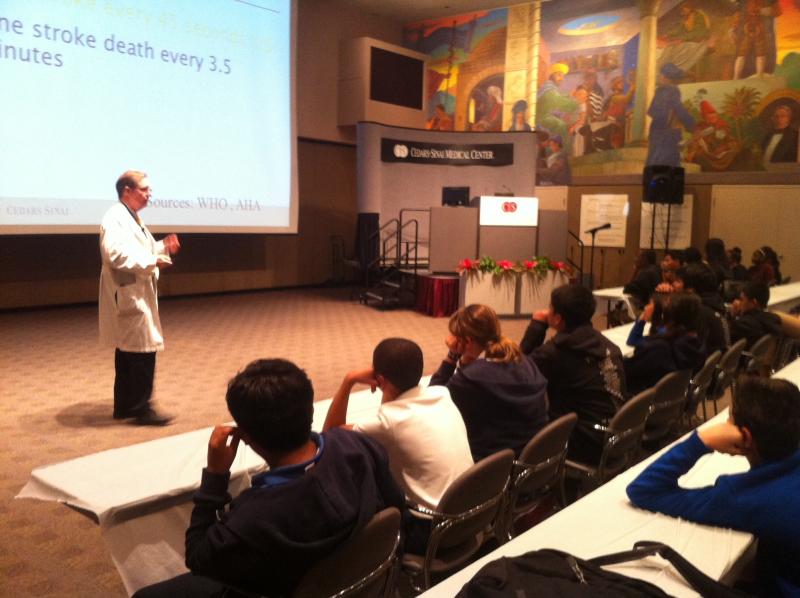 Students participating in Brainworks Conference at Cedars-Sinai (ATVN)