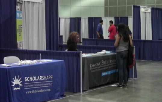 Students seeking financial aid learned about valuable resources.
