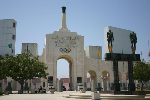 The Los Angeles Memorial Colisem (Image courtesy of ATVN)