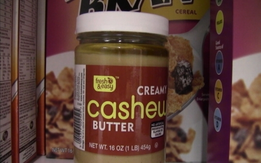 Fresh & Easy cashew butter is one of the many recalled products. (Photo by Andrea Edoria/ATVN)