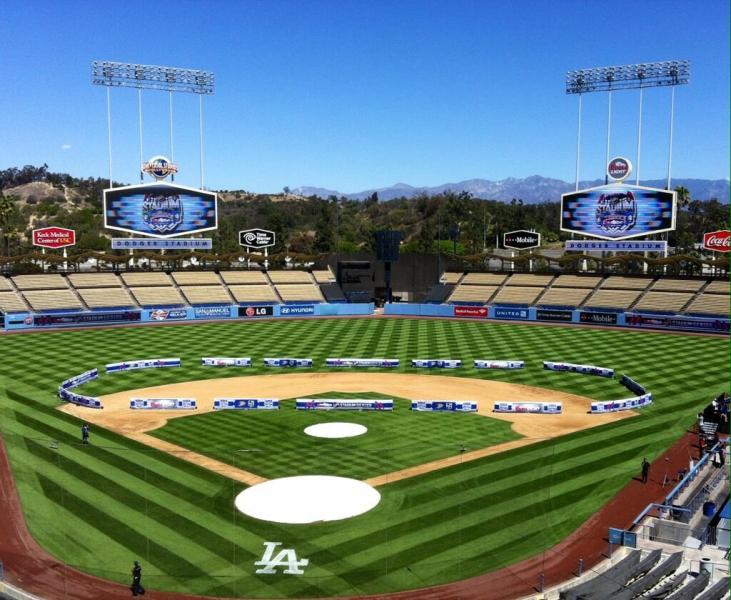 The Kings and Ducks will play their outdoor game in four months at Dodger Stadium. (James Santelli/ATVN)