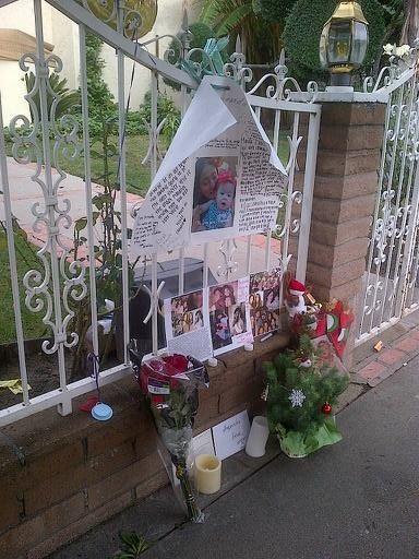 Family and friends gather for the memorial of one victim. (Kayla Colin/ATVN)