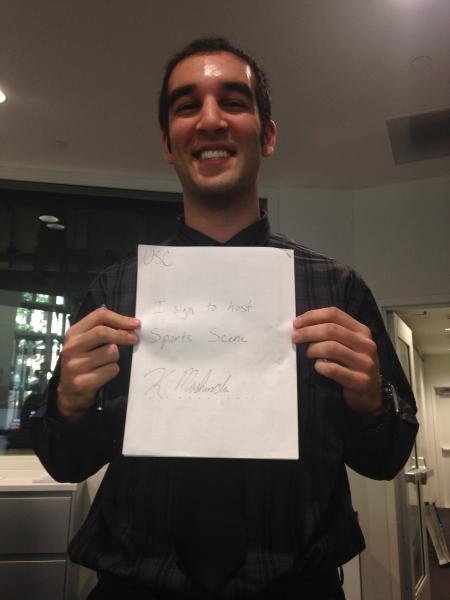 Sports SCene's Ken Mashinchi has officially signed on to Sports SCene!