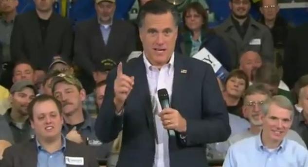Obama campaign release Youtube video, criticizing Romney's change in policy (Courtesy of Youtube)
