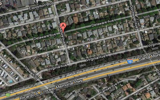 The standoff-turned-suicide was at the 2900 block of Delaware Ave. in Santa Monica. (Google Maps)