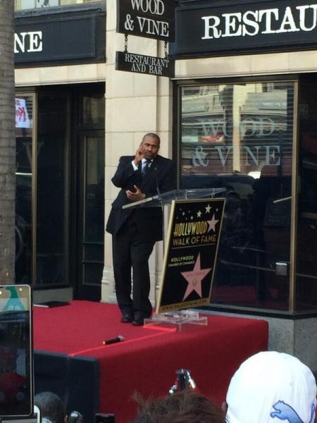 Radio and television host Tavis Smiley received a star on the Hollywood Walk of Fame. (Nicole Piper / ATVN)