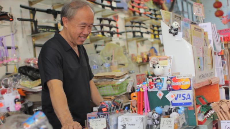 Wong's family started the Golden Dragon Gifts business in the 1950's (Cameron Quon/ATVN).