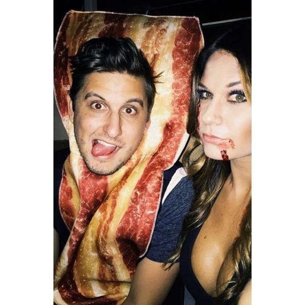 Kohler and his sister Kristina pose in their Halloween costumes. (Eric Kohler/Instagram)