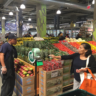 Whole Foods' customers checking out the fresh produce. (Cindy Robinson/The Current)