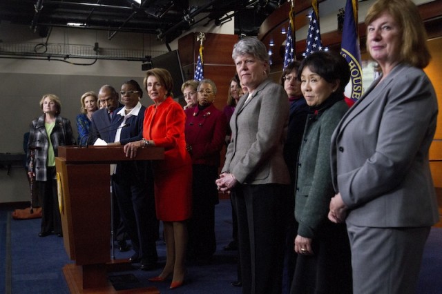 House Democrats along with every female Senator voted for the bill. (AP)